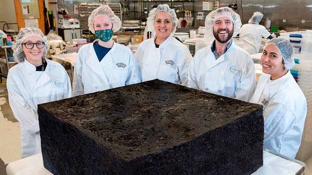 A Massachusetts cannabis company celebrated National Brownie Day on Wednesday by unveiling what it claims is the “largest THC-infused brownie ever made.”