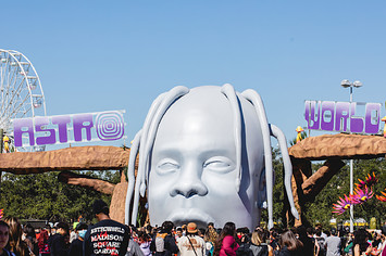 The front entrance of Travis Scott's Astroworld Festival