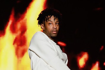 21 Savage performs during the Governors Ball 2021