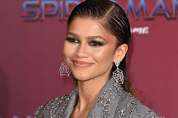 Zendaya at a photocall for "Spider-Man: No Way Home"