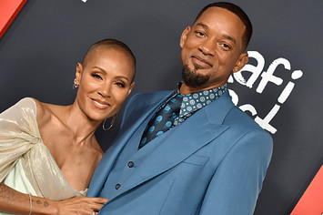 Jada and Will are seen on the carpet for 'King Richard.'