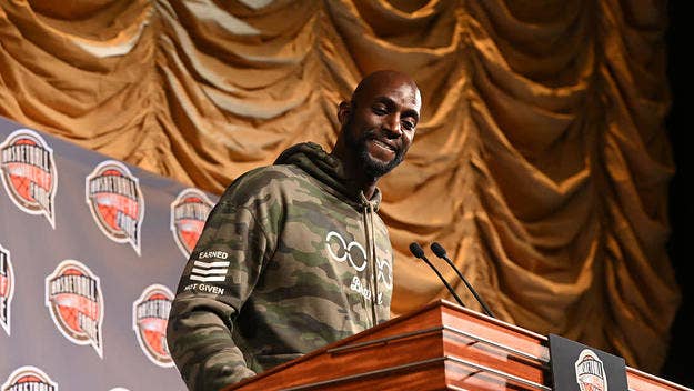 We chatted up the NBA legend about his new doc dropping this week featuring a bunch of basketball A-listers who paint the picture of KG's impact and influence.