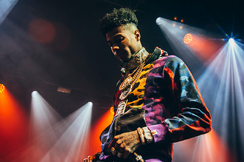 Blueface performs at O2 Academy Brixton on November 20, 2019 in London, England.