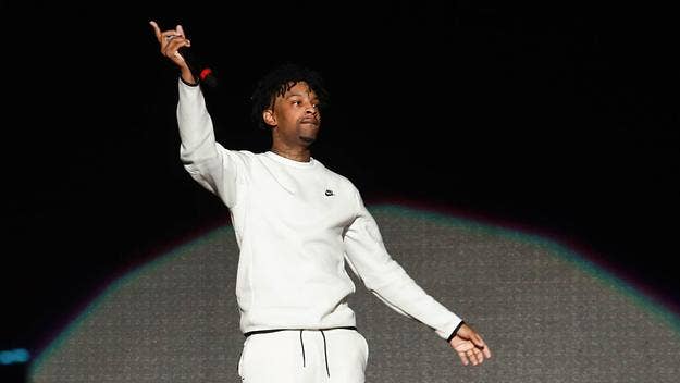 Drake and several others shared a laugh with 21 Savage after the rapper posted a video of himself almost falling on stage while performing with J. Cole.