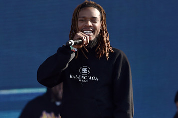 Fetty Wap performs at a festival.