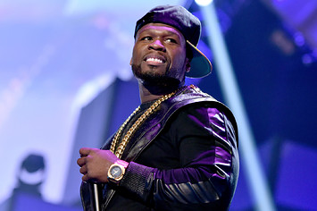 50 Cent Performing at a Festival