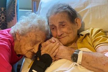 George and Joyce Bell reunited after spending 100 days apart
