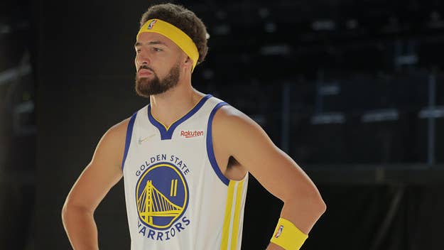 31-year-old Warriors guard Klay Thompson responded to not being included on the NBA 75th Anniversary Team. "I'm top 75 all-time," he wrote on IG.