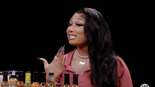 Megan Thee Stallion appeared on 'Hot Ones' to discuss how to make a love song, her love for cyphering, her "Butter" remix with BTS, and much more.