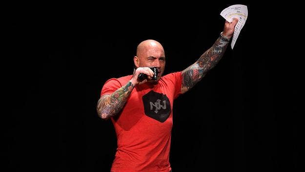Podcaster Joe Rogan is making headlines again, but not for anything related to COVID-19. Instead, Rogan claimed he can perform oral sex on himself.