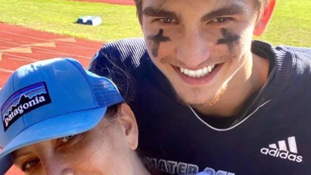 A day after losing his mother to breast cancer, Alex Brown, the quarterback for New Jersey's Red Bank Catholic Caseys, had the game of his life.