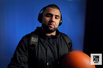 Canadian basketball trainer Jamil Abiad holding a ball