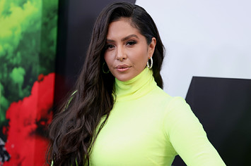 Vanessa Bryant is seen at a red carpet premiere event.