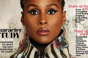 Issa Rae appears on a magazine cover.