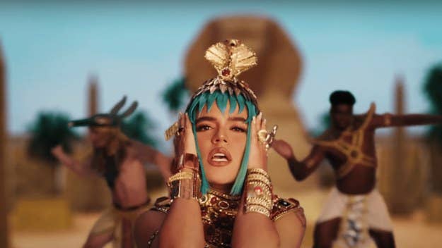 Tiësto and Karol G team up in the Christian Breslauer-directed, 'Night at the Museum'-inspired visuals for their new party song "Don't Be Shy."