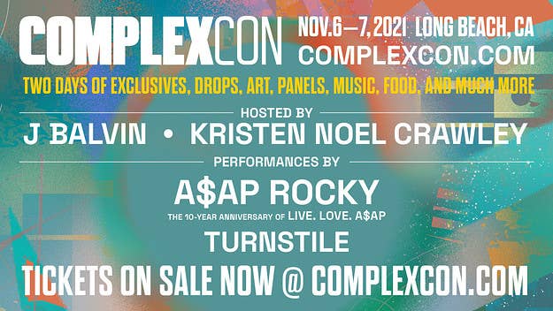 ASAP Rocky has been announced as the headliner for ComplexCon 2021. J Balvin and Kristen Noel Crawley have also joined as host committee members.
