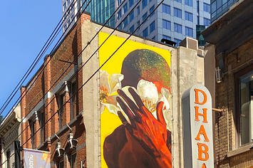 Nashid Chroma's Frank Ocean artwork on the side of a building