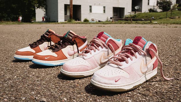 James Whitner breaks down the milk-inspired Social Status x Nike 'Free Lunch' Dunk, its one-of-a-kind shape, the importance of storytelling, Nike SB, and more.