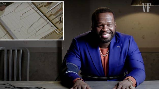 50 Cent sat down to take a lie detector test, which he appears to have passed, though he did admit to taking creative license in some songs.