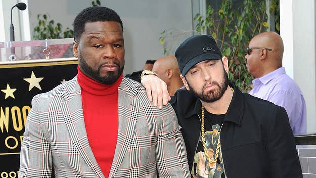 50 Cent hasn’t dropped a new album since 2014, but the rapper admitted he’s found recent inspiration from Eminem’s verse on Nas’ track “EPMD 2.”