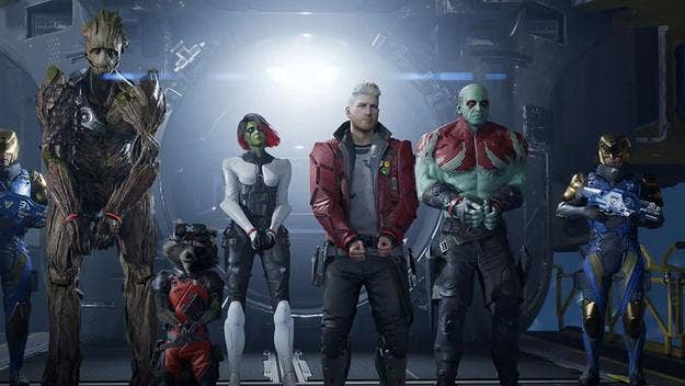 We got to play an early demo of Square Enix's 'Marvel's Guardians of the Galaxy,' which allows players to play as Star-Lord while coaching the squad.  