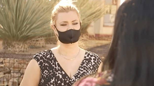 A Las Vegas mother has claimed that a substitute teacher at the Reedom Elementary School in Mountain's Edge taped children's face masks to their faces.