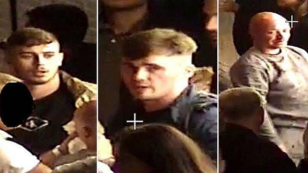 Met Police are looking for three men in connection with the assault, which happened outside a venue in Brick Lane, Shoreditch, at 3:30am BST on July 25.