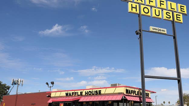 The footage, which was captured at a restaurant on Buford Highway in Georgia, was posted on Twitter early Sunday morning, and has since gone viral.