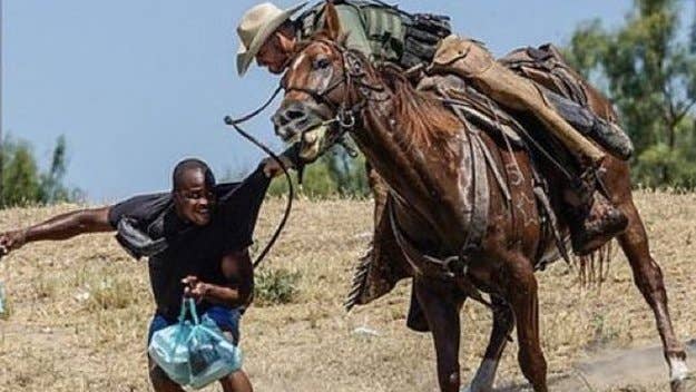 White House press secretary Jen Psaki addressed a photo showing a U.S. Border Patrol agent wielding a horse rein as a whip in the direction of migrants.