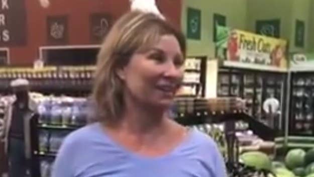A woman without a mask was recorded purposely coughing on shoppers in a Super Saver supermarket in Nebraska, and then openly laughing about it.