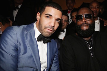 Drake and Rick Ross attend Sean Diddy Combs Ciroc The New Years Eve Party