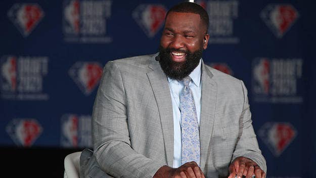 In a new episode of the Road Trippin' podcast, Kendrick Perkins revealed which current NBA player he'd go up against in a celebrity boxing match.