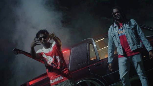 Young Nudy and 21 Savage pay homage to horror films in the video for "Child's Play," which sees the two hanging out in a junkyard under a full moon.