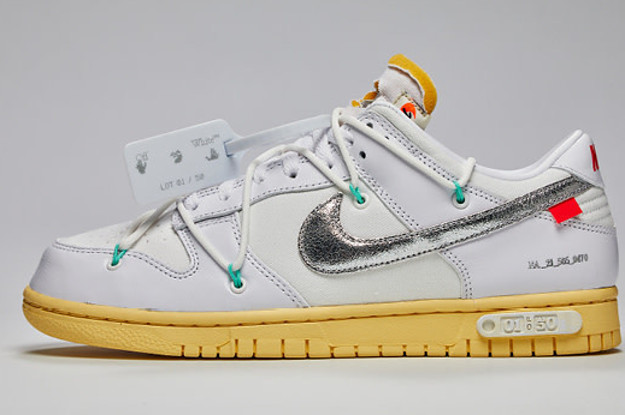 NIKE off-white Dunk Low 49/50 オフホワイト靴/シューズ