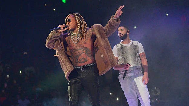 Future surprised the crowd at Wireless Fest in London by bringing out Drake to perform their collaborations "Way 2 Sexy" and "Life Is Good."
