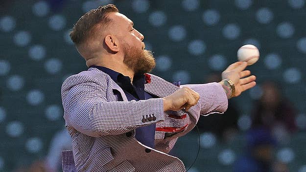 Conor McGregor cemented his place in the Hall of Fame of Worst First Pitches on Tuesday, as he delivered a terrible toss at the Chicago Cubs game.