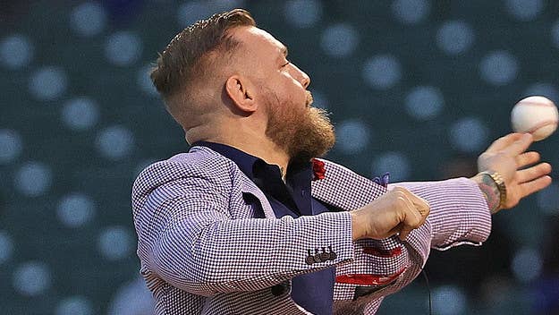 Conor McGregor cemented his place in the Hall of Fame of Worst First Pitches on Tuesday, as he delivered a terrible toss at the Chicago Cubs game.