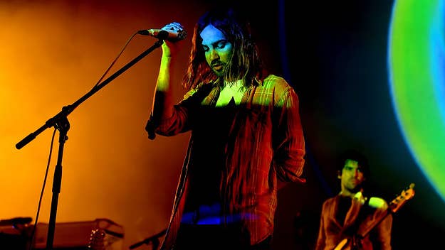 Tame Impala played the first show of their Rushium Trials tour in Chicago on Tuesday, where they performed their Travis Scott collaboration "Skeletons."