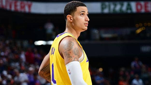 Kyle Kuzma's SUV was allegedly stolen in Los Angeles, before the driver took it on a high speed chase that ended in a crash in the downtown area.