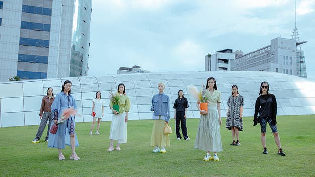 Led by esteemed creative director Lee Chung-chung, this season the Korean label looks to a post-pandemic world for a dynamic yet romantic collection.