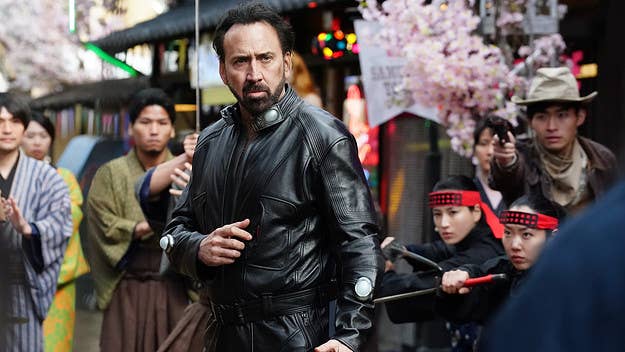 Nicolas Cage, star of 'Prisoners of the Ghostland,' speaks to working with director Sion Sono, his "Western kabuki" acting style, operatic line reads, and more.