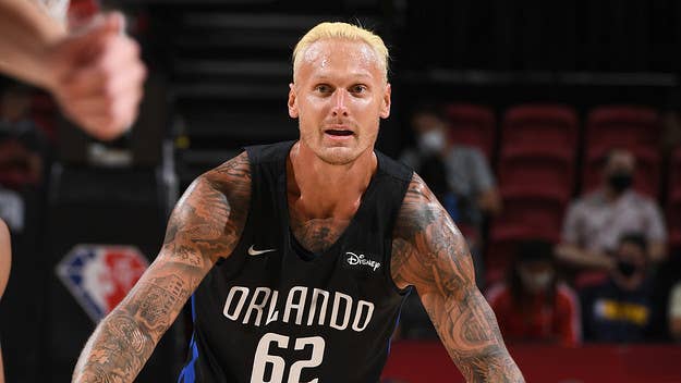 Janis Timma of the Orlando Magic played against the Warriors in the NBA Summer League on Monday and fans couldn’t get enough of the Latvian basketball player.