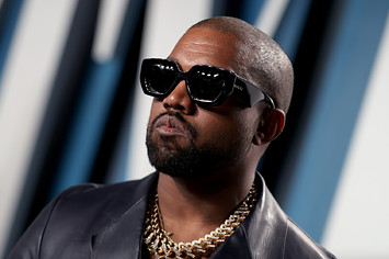 Kanye West at Vanity Fair party