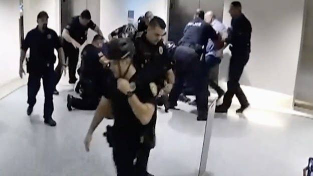 Five Florida police officers have been charged with battery connected to the violent arrests of two Black men last week, prosecutors announced Monday.