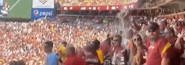 Pipe bursts at FedEx Field possibly spilling sewage on Washington