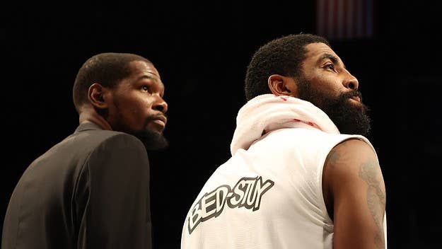 Stephen A. Smith revealed on Wednesday that Kevin Durant stopped Brooklyn Nets GM Sean Marks from trading Kyrie Irving for Ben Simmons this offseason.
