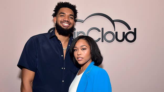 Karl-Anthony Towns is not here for critics of Jordyn Woods’ weight loss after she posted a before and after comparison shot of herself on Instagram.