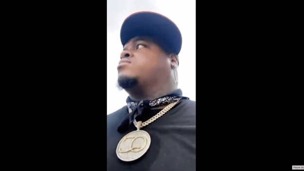 Memphis rapper Duke Deuce was seen running to safety after he got caught in a hail of gunfire while live streaming with his fans on Instagram.