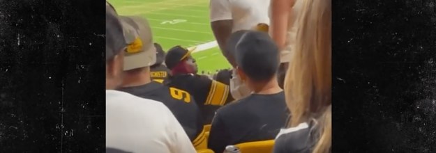 Pittsburgh Steelers Fan Fight Woman Punches Man In Stands vs