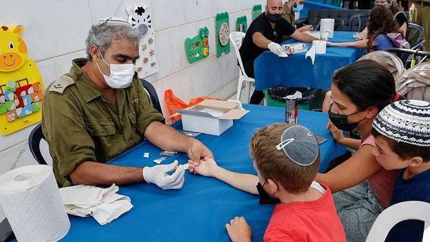 Israel on Sunday launched a national coronavirus antibody survey of children between the ages of 3 and 12, seeking information on unvaccinated youths.